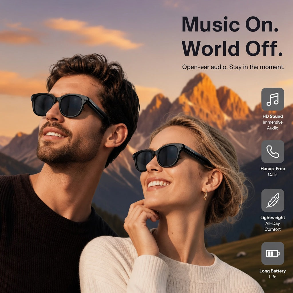 AI Smart Glasses 2026 8MP Camera, HD Video Recording, photochromic lenses, AI Translation & Bluetooth Music Calls