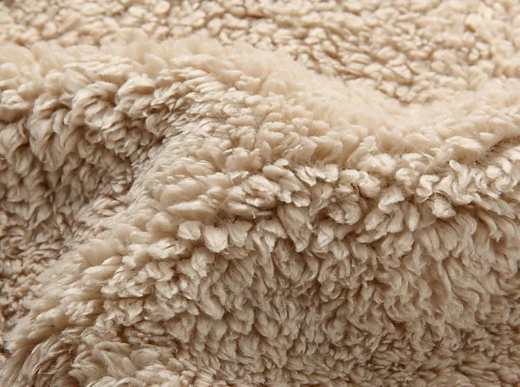 Men's tribal Thick Fleece Hoodie Cardigan Casual Sweater