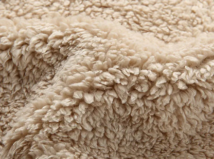 Men's tribal Thick Fleece Hoodie Cardigan Casual Sweater