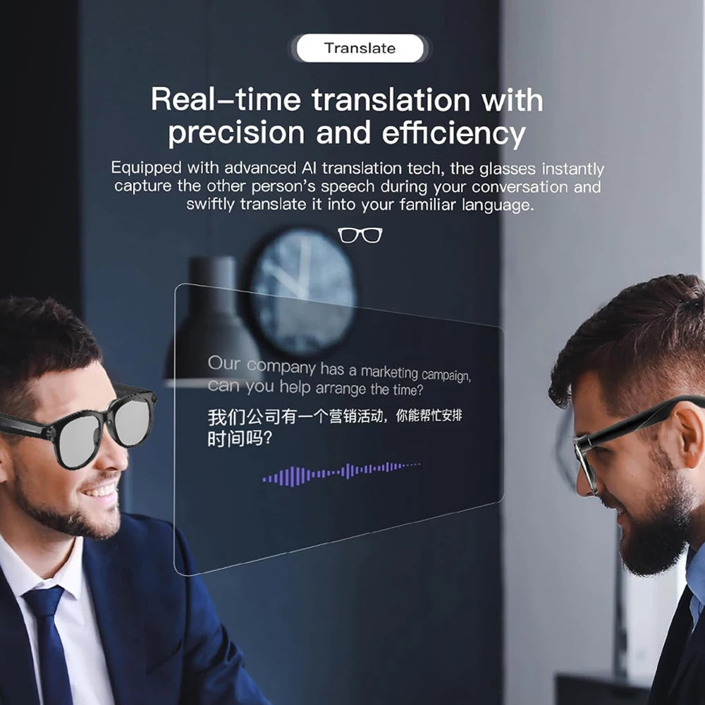 SENBONO M89 Smart Translation Glasses AI Voice Video Recording Music Playback Wireless Headphones Sports AI Translator Glasses-3
