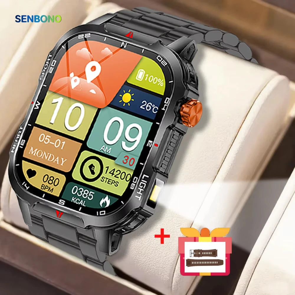 V35 Smart Watch 1100mah Large Battery Compass Women's Cycle Management BT Call Message Push Sports Outdoor Smart Watch-6