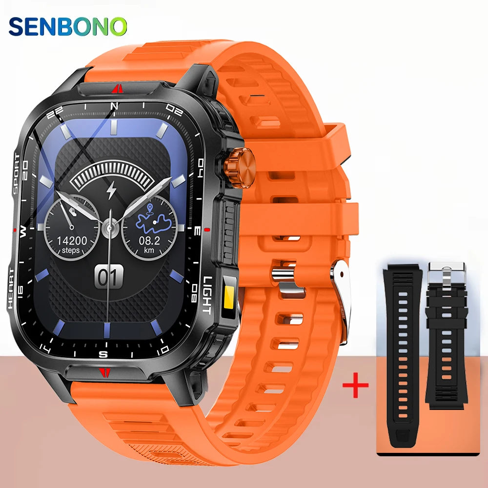 V35 Smart Watch 1100mah Large Battery Compass Women's Cycle Management BT Call Message Push Sports Outdoor Smart Watch-7