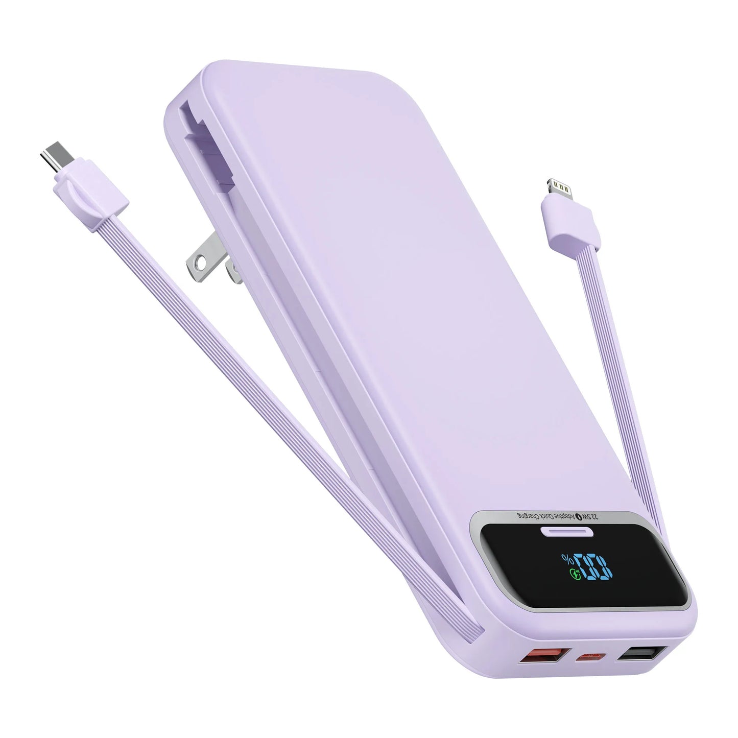 Best-selling Original Ultra-thin Built-in Cable 22.5W Fast Charger 10000mAh Large Capacity Portable Power Bank for iPhone-0