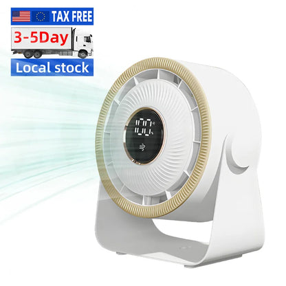 Eu Us in Stock Portable Mini Desktop Fan Rechargeable Small Fan for Daily Life and Office Work-0